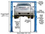 Atlas® OH-10X Ex-Tall/Ex-Wide 2 Post Lift 10,000 lbs - Image 3