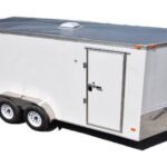 CY218 Cynergy 7x16 Enclosed Trailer TA White