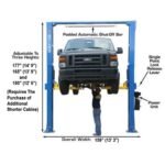 Atlas® PV12PX-3 Adj Height Ex-Wide/Ex-Tall 2 Post Lift 12,000 lbs w/3-Stage Arms - Image 2