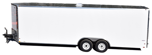 8.5.png CY228 Cynergy 8.5x20 Enclosed Trailer TA 14K White - Image 1