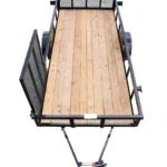 CA124 Caliber 6.5x14 Tube Utility Trailer HD W/Side Gate