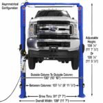 Atlas® Platinum PVL-10 ALI Certified Adj Height 2 Post Lift 10,000 lbs - Image 13