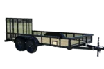 CA152 Caliber 6.5x14 Utility Trailer HD TA W/ 1' Mesh Sides - Image 2