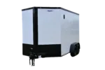 FR255 Freedom 7x14 Enclosed Trailer TA White Blackout 84" - Image 2