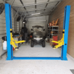 Katool KT-H105 Symmetric 2 Post Floor Plate Car Lift 10,000 lbs - Blue - Image 13