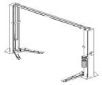 Whip Industries WS112E Symmetric Two Post Car Lift ALI Certified - Image 2