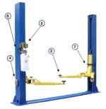 Auto Lift AL2-9K-FX 9,000 lb. 2 Post Floor Plate Car Lift - Image 2
