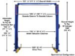Atlas® Platinum PVL-10 ALI Certified Adj Height 2 Post Lift 10,000 lbs - Image 7