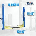 Torin TRJR-245LC TCE 220V 2 Post Floor Plate Lift 10,000 lbs. - Image 6
