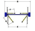 Whip WAS112E-24 Symmetric Ex-Tall 2 Post Car Lift ALI Certified - Image 6